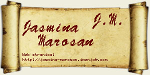 Jasmina Marošan vizit kartica